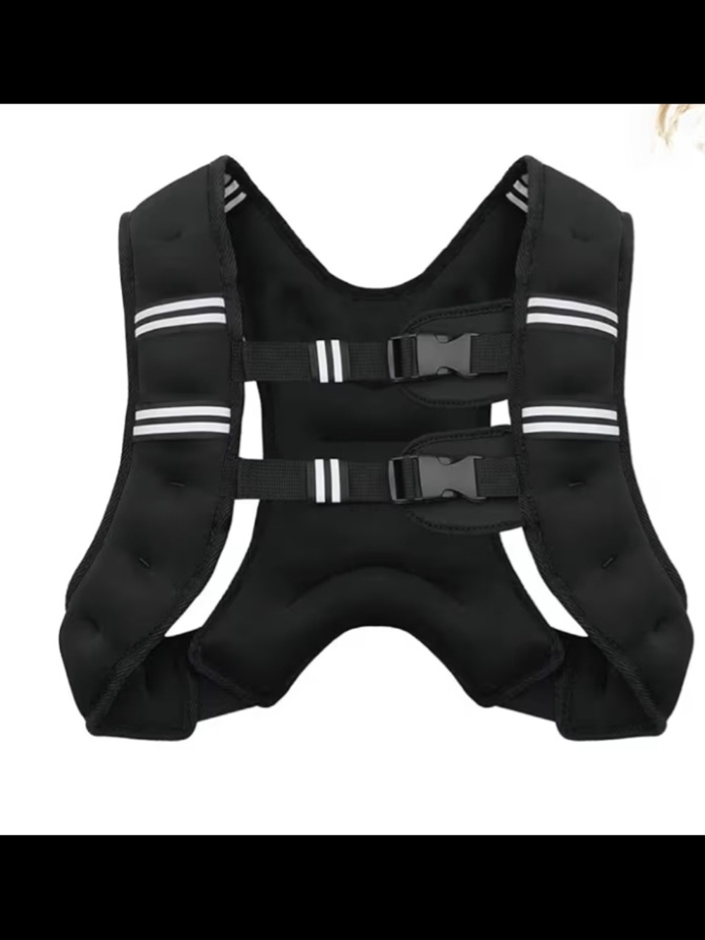 NWT Adjustable Black Weighted Vest for Men/Women - 12LB - Picture 2 of 8